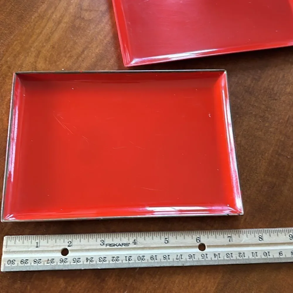 Vintage Japanese Laquered Plates & Rice Bowls